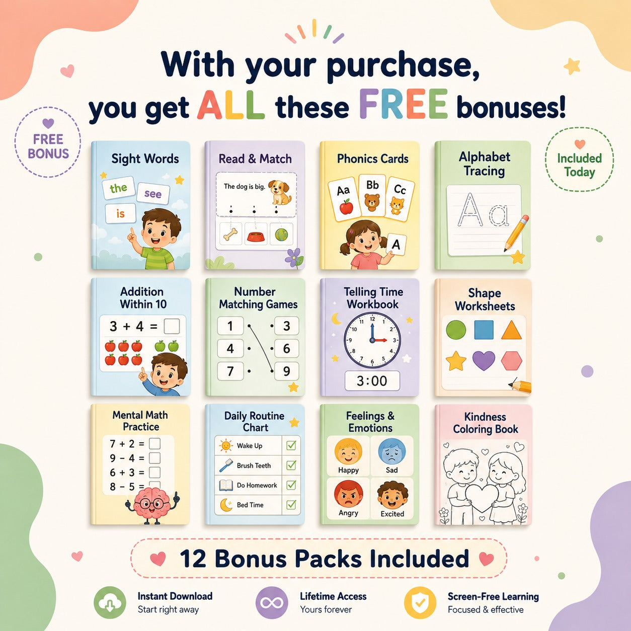 NeuroKids™ Mega Learning Bundle: Math, Reading & Life Skills