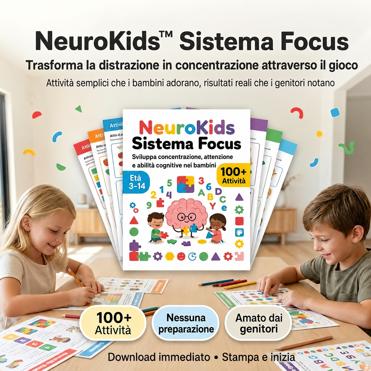 NeuroKids™ +100 Aktivitäten zur Förderung von Aufmerksamkeit, Konzentration und Lernfähigkeit