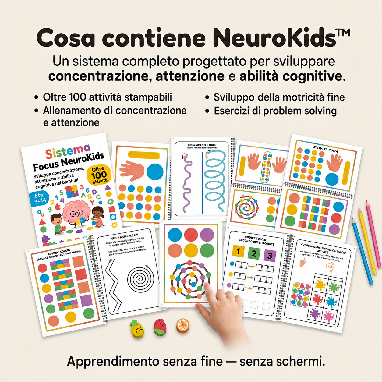 NeuroKids™ +100 Aktivitäten zur Förderung von Aufmerksamkeit, Konzentration und Lernfähigkeit