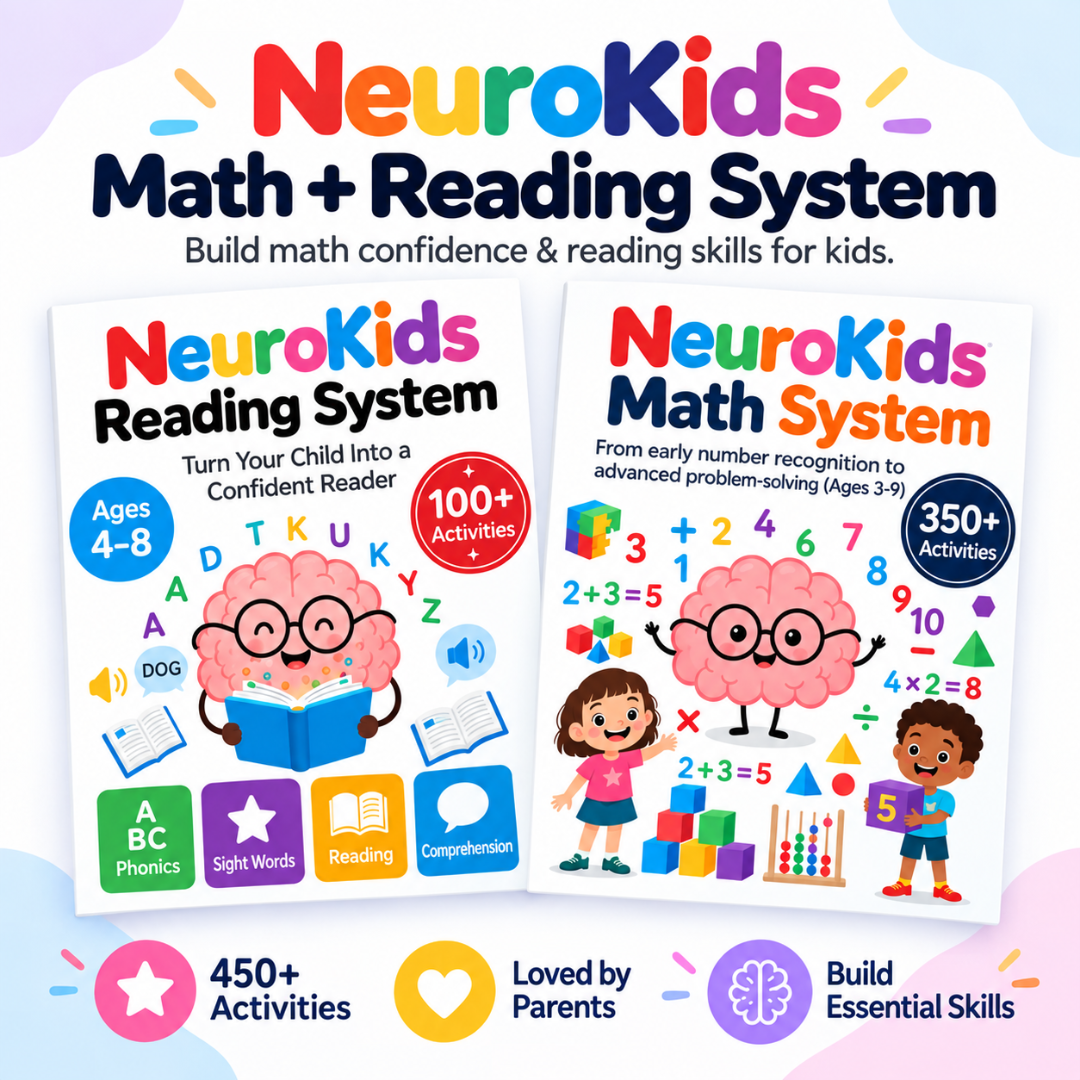 NeuroKids Math System™ Über 350 Übungen, die Ihrem Kind helfen, Probleme mit Mathematik zu überwinden