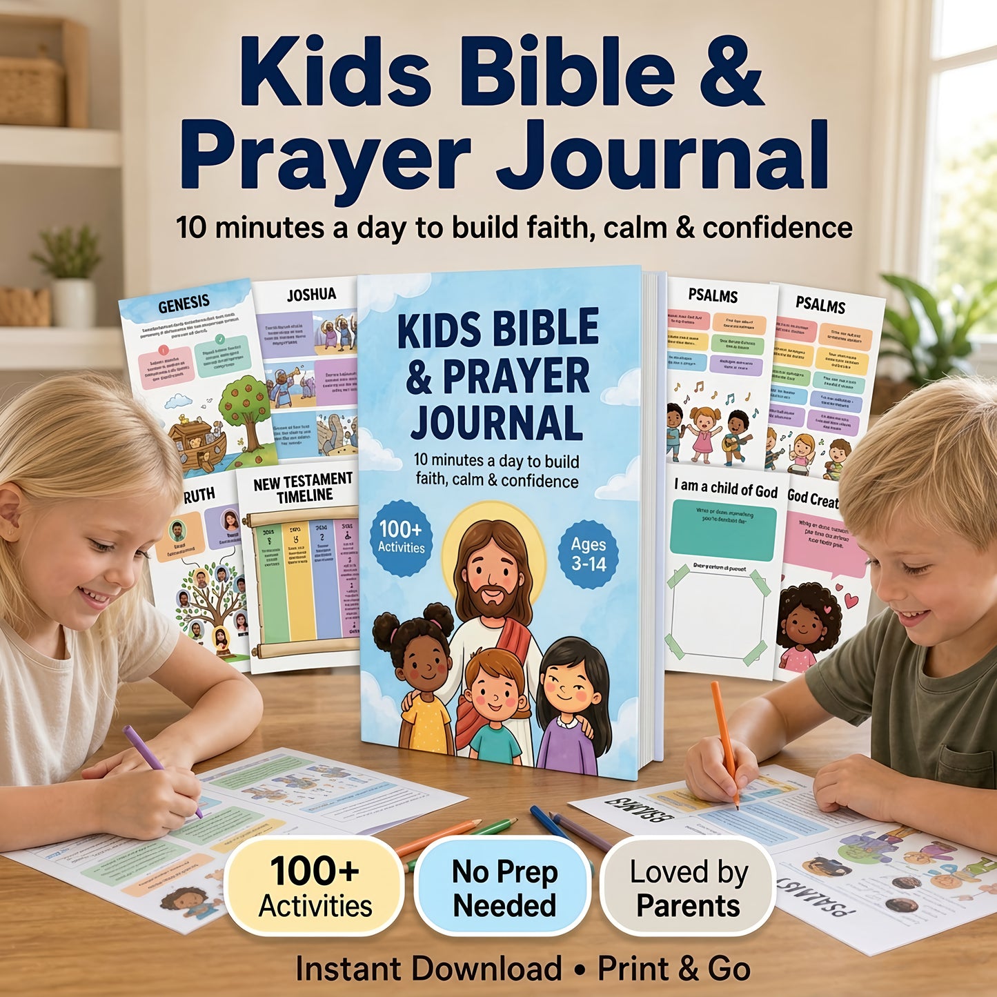 NeuroKids Bible & Prayer Journal™ 10 Minutes a Day to Build Faith, Calm & Confidence